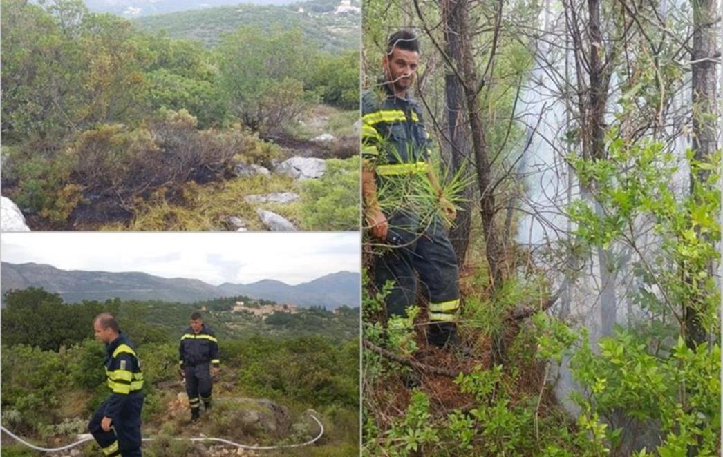 Zbog grmljavinskog nevremena izbila tri požara u Konavlima (FOTO)