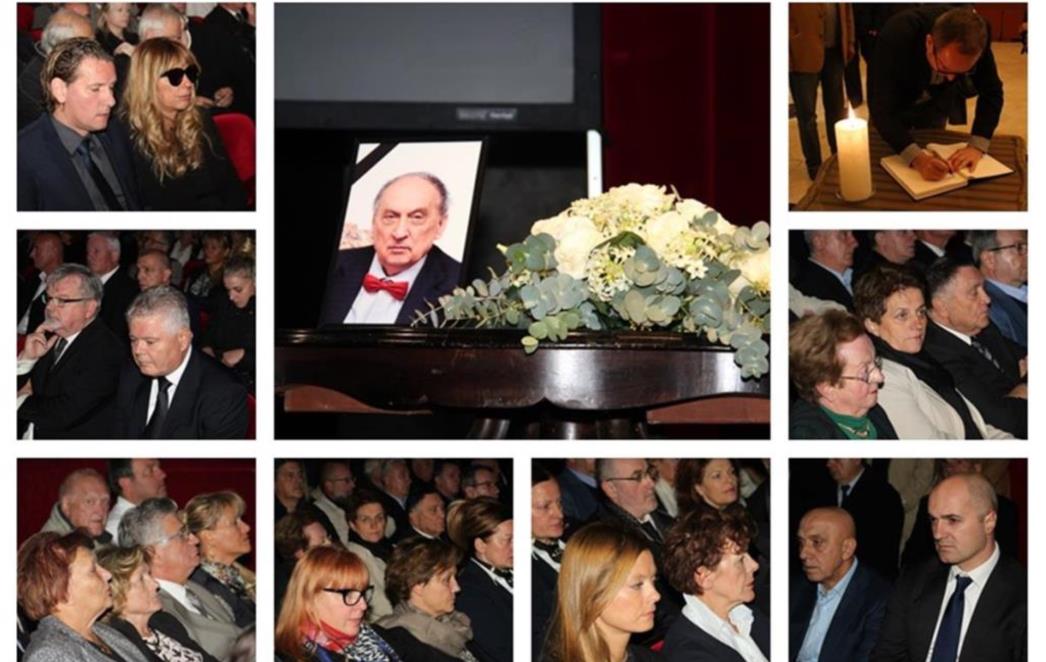 U Kazalištu Marina Držića održana komemoracija za dubrovačkog ugostitelja Iva  Rudenjaka /FOTOGALERIJA/