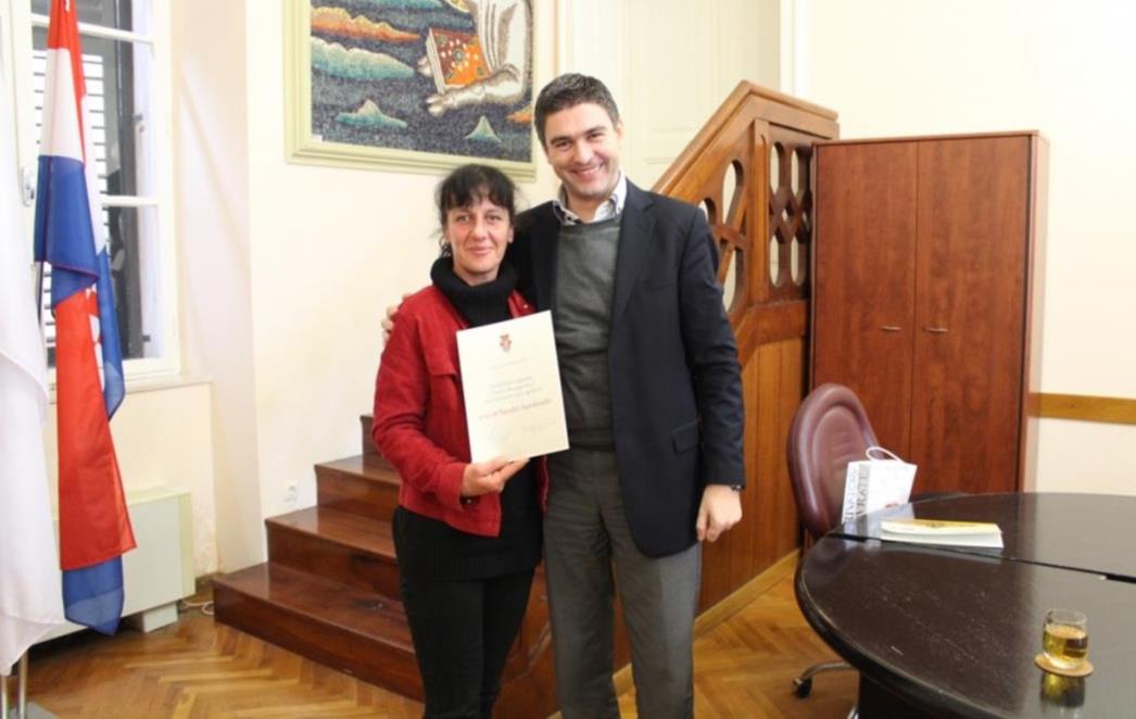 Franković uručio Nagradu za volontera  godine Sandri Sambrailo