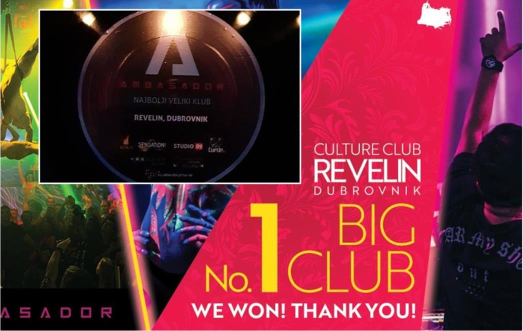 PRESTIŽNO PRIZNANJE Culture Club Revelin izabran za najbolji veliki klub u 2017.