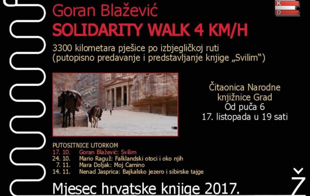 Putopisno predavanje Gorana Blaževića o izbjegličkoj ruti