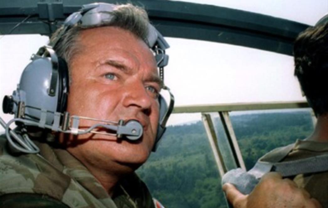 Mladić u zrakoplovu za Haag