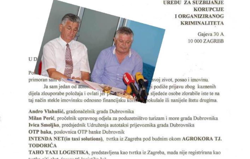 TAKSISTI KONTRA GRADA DUBROVNIKA: Kaznene prijave Vlahušiću i Periću!