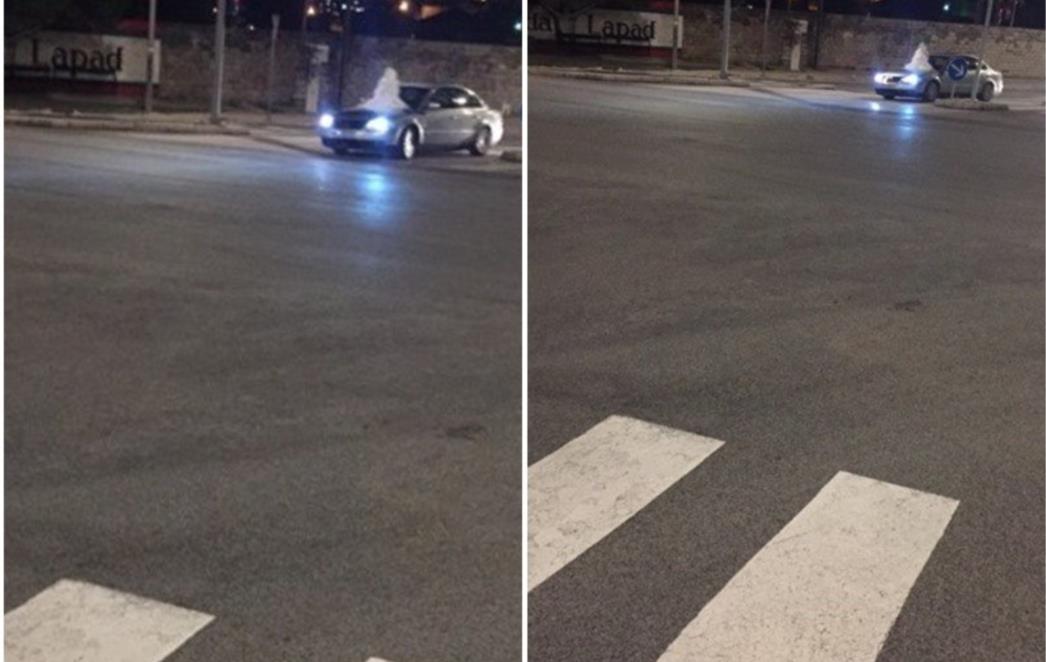 Snijega nigdje, a gradom se vozi snjegović