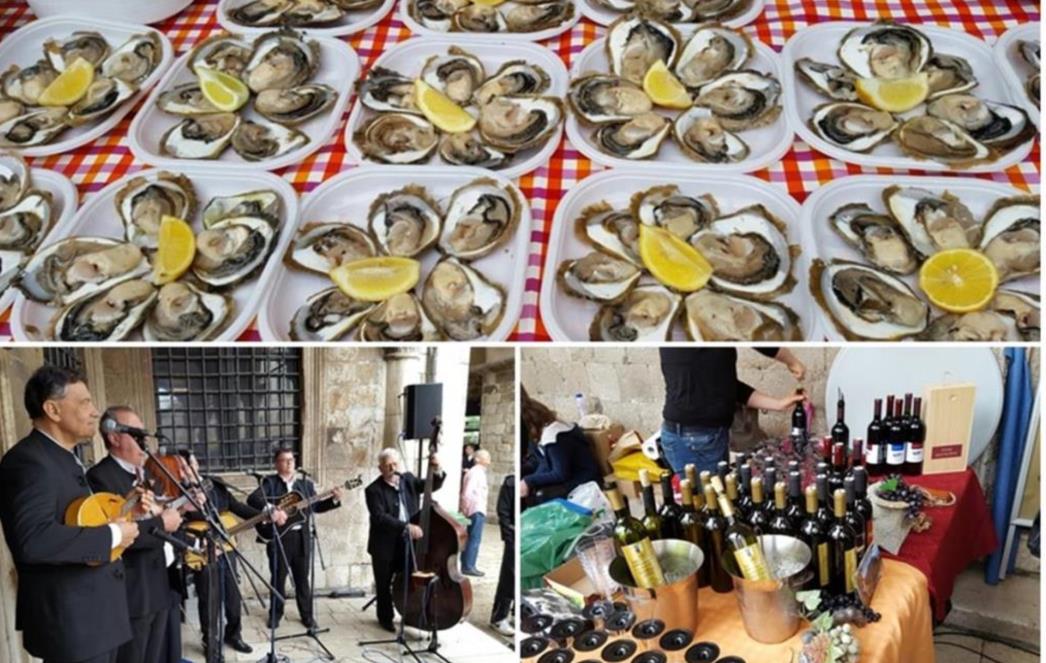 KIŠA NIJE POKVARILA UGOĐAJ: Na   Stradunu   održana Festa od kamenica