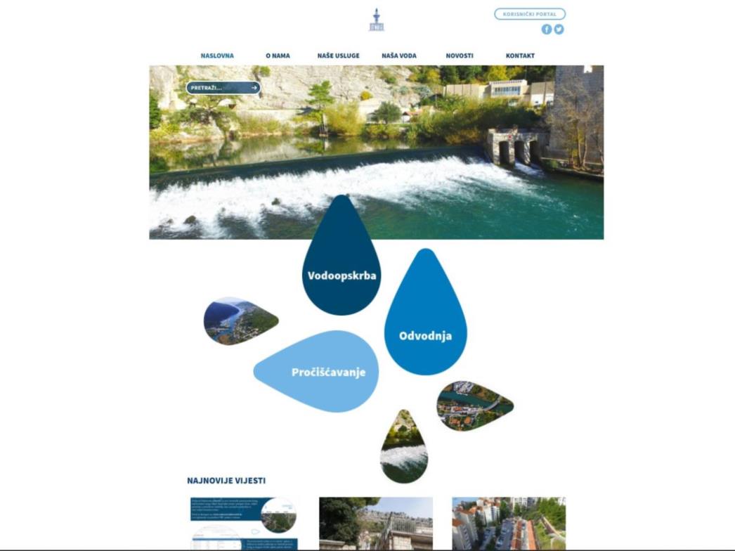 Vodovod pokrenuo novi korisnički portal