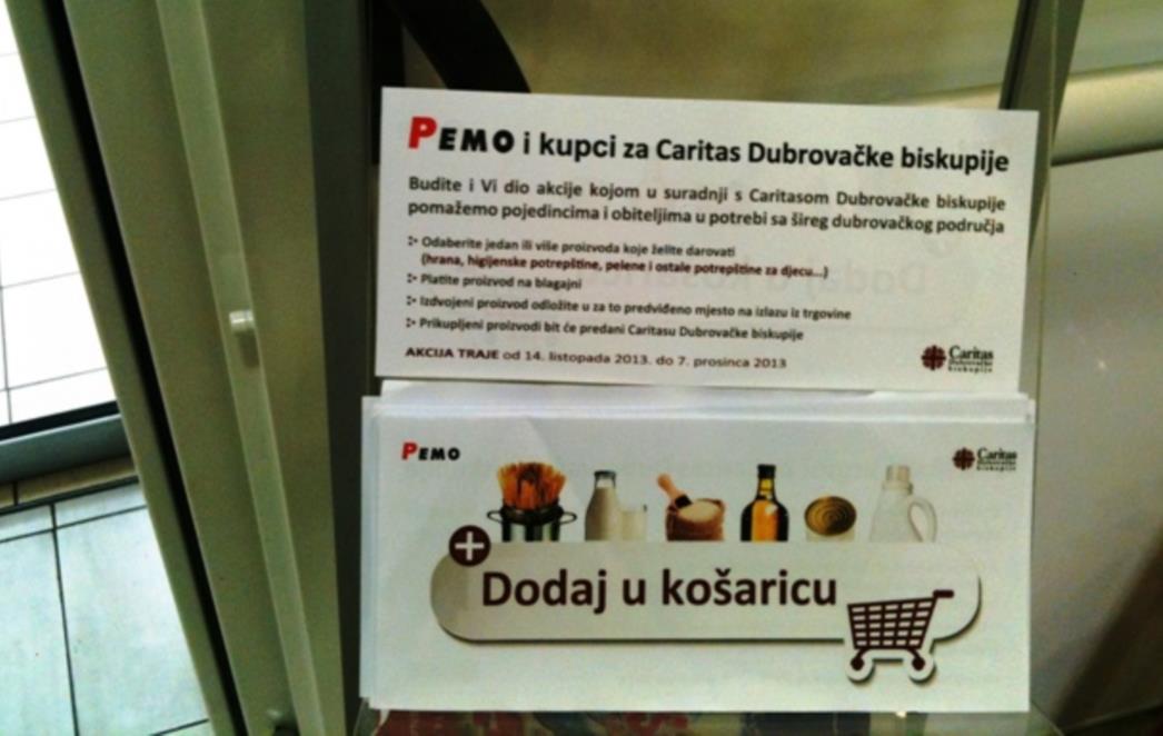 Humanitarna akcija Caritasa i Pema za socijalno ugrožene obitelji i pojedince