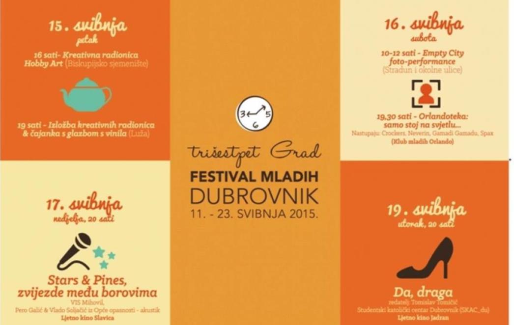 U Dubrovniku počinje Festival  mladih '365 Grad'