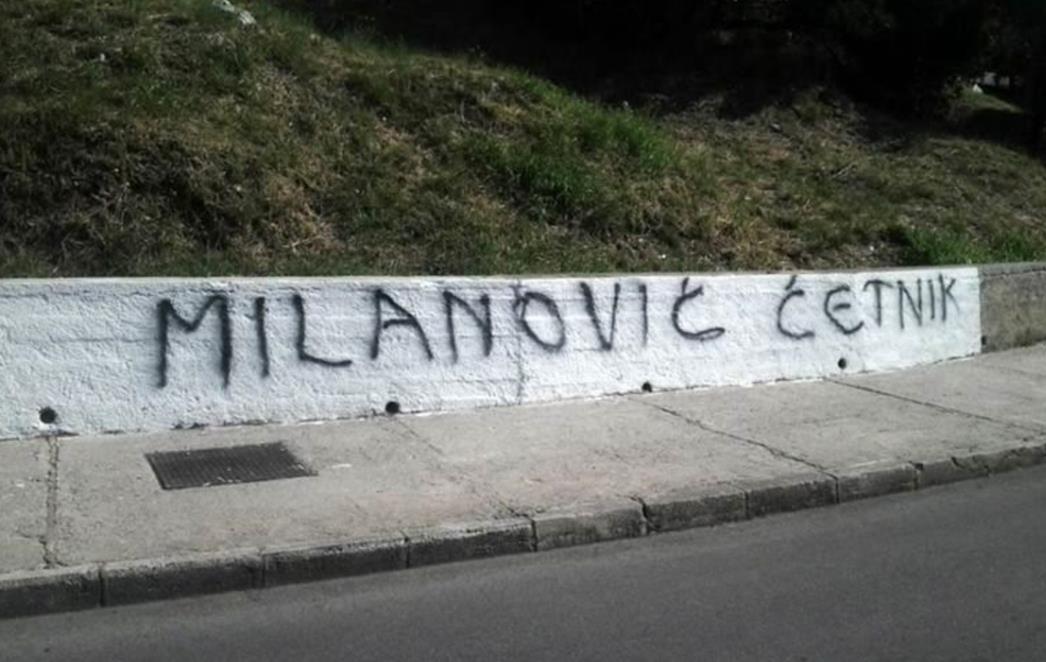 'MILANOVIĆ ČETNIK', 'PROTIV ĆIRILICE U VUKOVARU': Grafiti osvanuli i u Mokošici (FOTOGALERIJA)