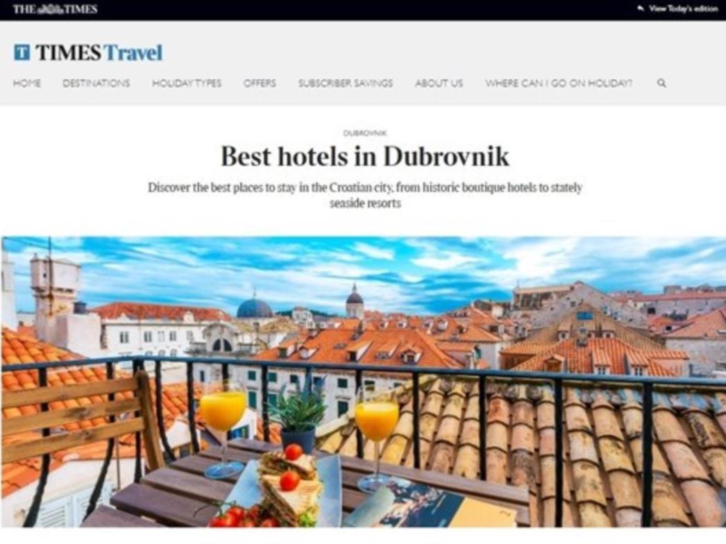 Hrvatska i Dubrovnik u popularnom The Timesu
