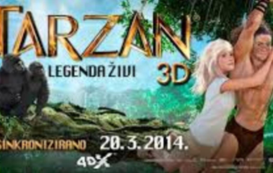 KINEMATOGRAFI I PORTALOKO: Vodimo vas na film 'Tarzan 3D' u kino Slobodu