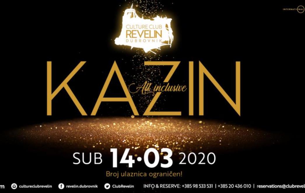 KAZIN U REVELINU Najbolji domaći hitovi, ekipa i all inclusive ulaznica je sve što vam treba 