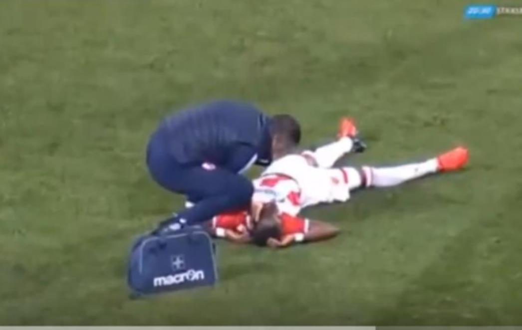 NOGOMETNA SRBIJA POTRESENA Scene strašnog pada i spašavanja života igraču Crvene zvezde izazvale jezu na Marakani (VIDEO)