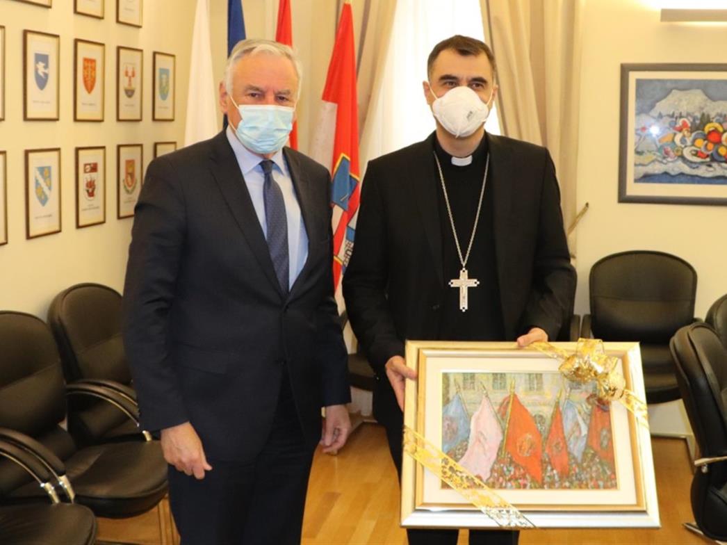 Župan Dobroslavić primio dubrovačkog biskupa mons. Roka Glasnovića