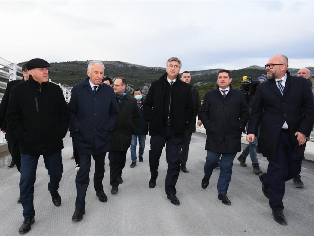 Predsjednik Vlade obišao Pelješki most i dao punu podršku planiranim projektima Dubrovačko-neretvanske županije
