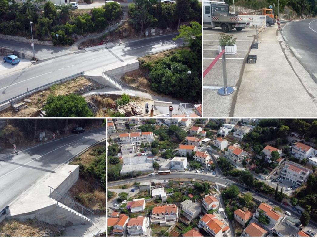 Završeni radovi na uređenju nogostupa uz budući semaforizirani pješački prijelaz na Nuncijati