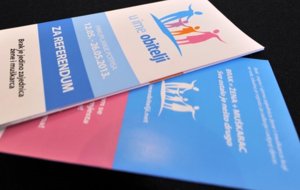 Građanska inicijativa 'U ime obitelji' prikupila je dovoljno potpisa za raspisivanje referenduma