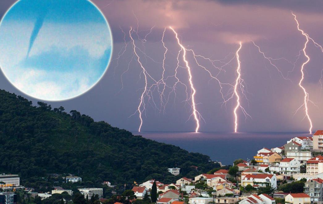 DUBROVNIK: Fascinantne fotografije grmljavinske oluje s pijavicom (FOTO)