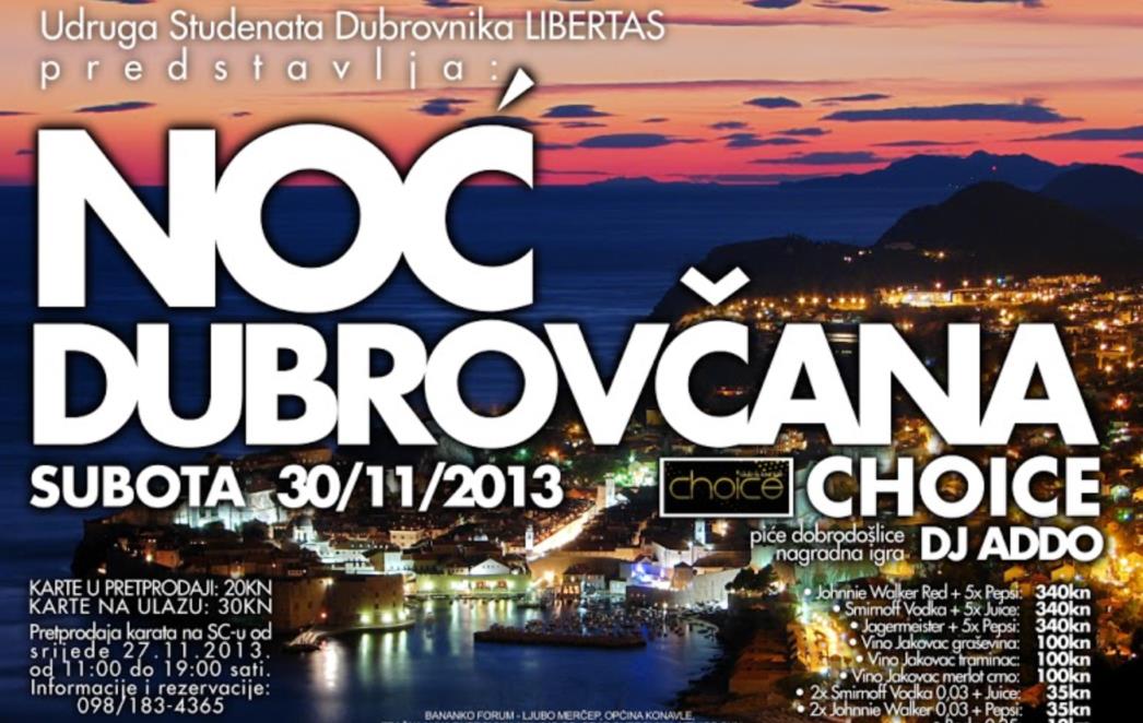 NAJZABAVNIJI DOGAĐAJ SEZONE: Noć Dubrovčana u Zagrebu!