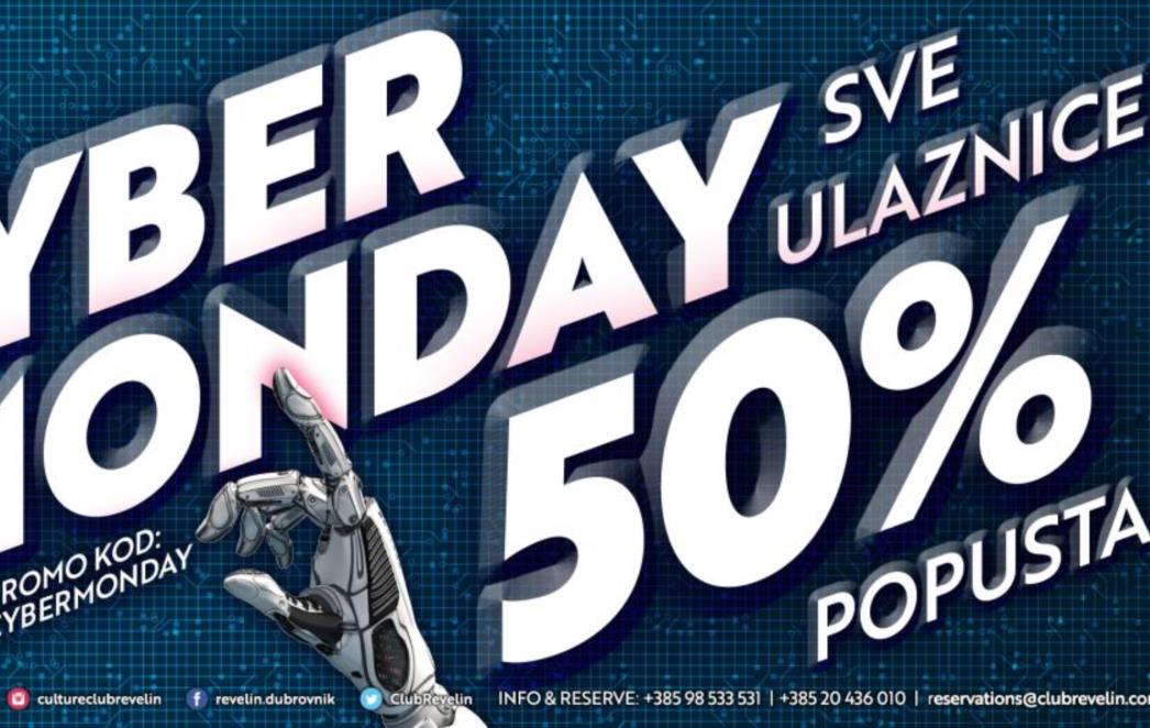 CYBER PONEDJELJAK Zadnja šansa za kupovinu s 50 posto popusta