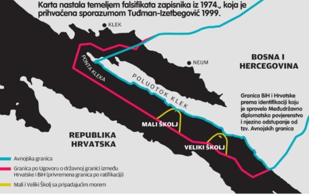 Odbije li Sabor ratifikaciju ugovora, ide se na novo utvrđivanje cijele granice s BiH