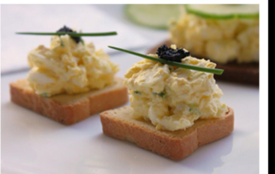 RECEPT DANA: Kanapei s namazom od jaja 