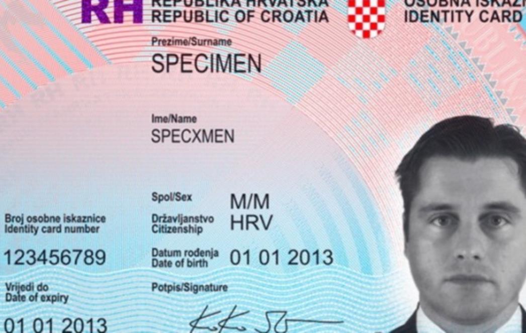 Ovako će izgledati nova osobna iskaznica (ima čip i vrijedi 5 godina)