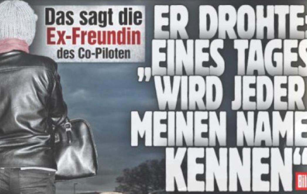 Bivša djevojka kopilota Germanwingsa: 'Rekao mi je da će jednog dana cijeli svijet znati za njega'