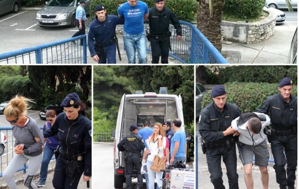 DUGE CIJEVI NA ULICAMA DUBROVNIKA: Uhićeni Katanić, Perišić, Miljević, Perović, Zucalo i Duraković! /FOTOGALERIJA/
