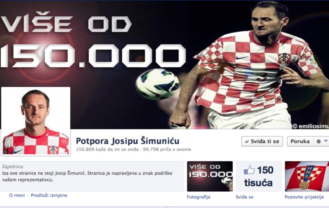 NAROD UZ 'ZLOČESTOG JOEA': U samo tri dana stranicu potpore Josipu Šimuniću na Facebooku podržalo nevjerojatnih 150 tisuća građana