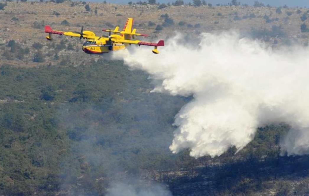 GORI NA LASTOVU! Više od 50 vatrogasaca i dva kanadera gase požar!