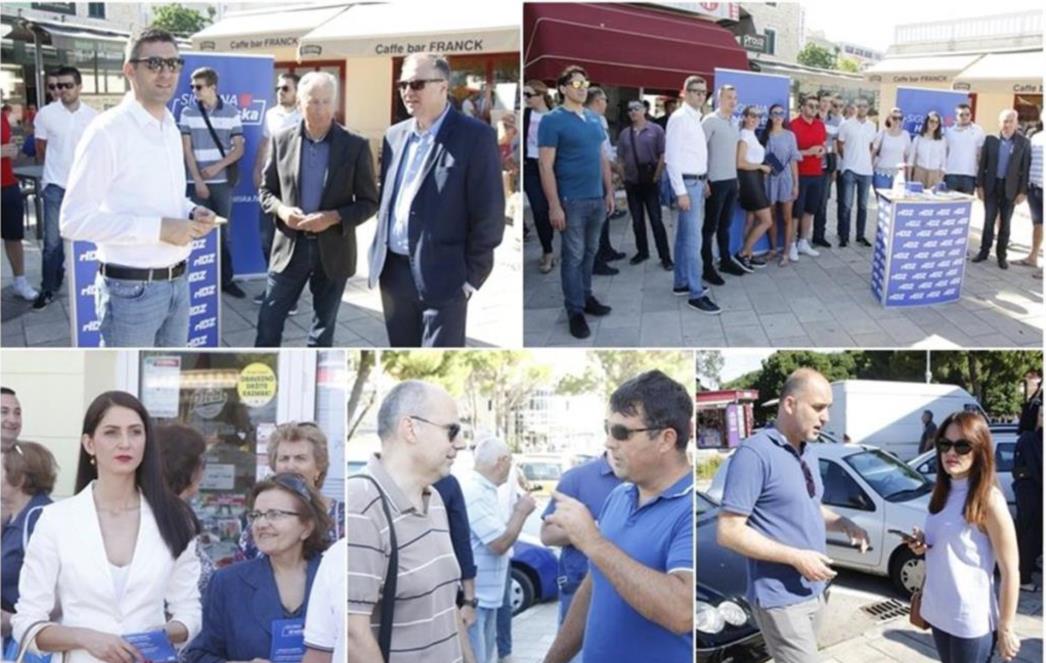 POKLANJALI UPALJAČE, ANTISTRES LOPTICE... Franković i Dobroslavić družili se s građanima kod place (FOTO)