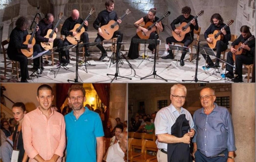 OSAM GITARA KAO JEDNA Usklici i ovacije za Guitarrismo u prepunom Kneževu dvoru