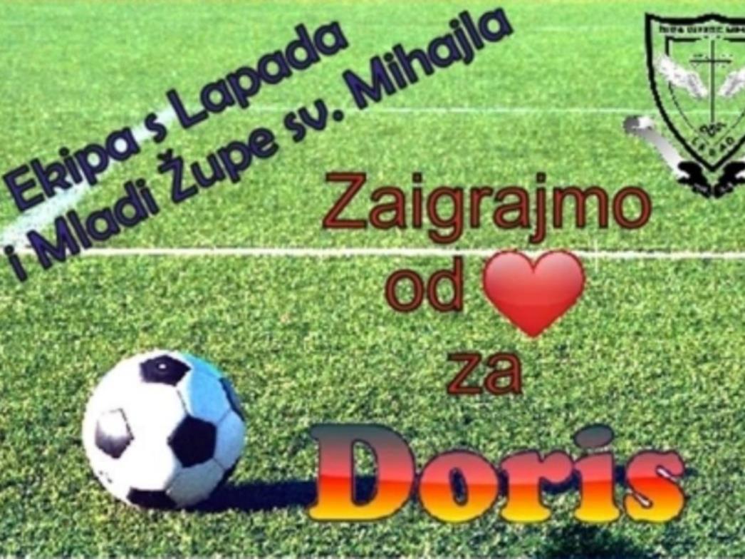 Ekipa s Lapada i Mladi Župe sv. Mihajla danas od 17 sati igraju za Doris