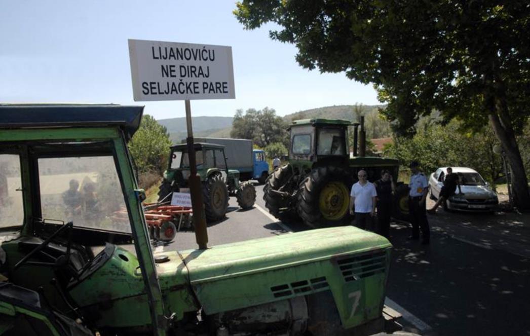 BiH poljoprivrednici blokirali granične prijelaze s Hrvatskom