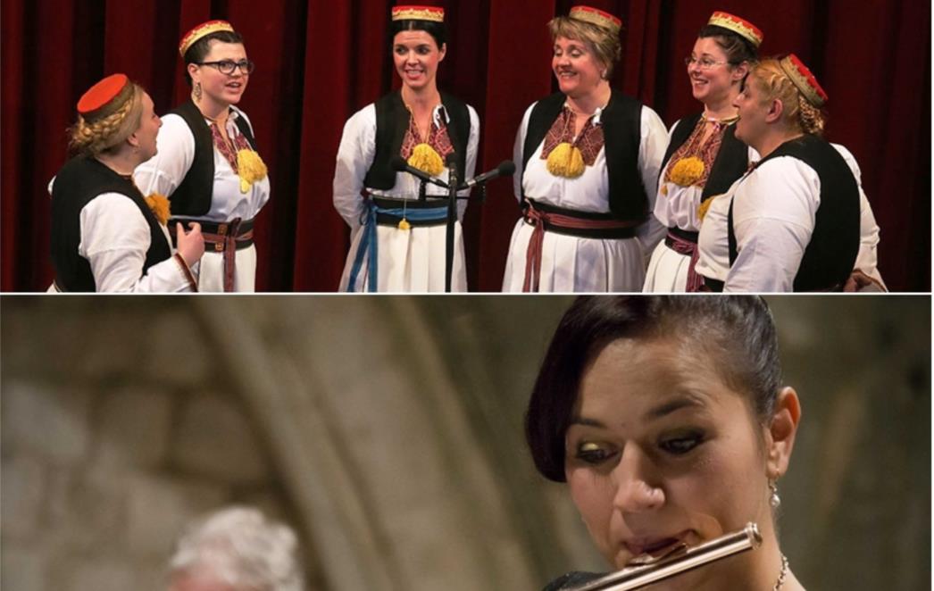 Klapa Cavtajke s Gudačkim kvartetom DSO-a, gošća    Đive Kušelj