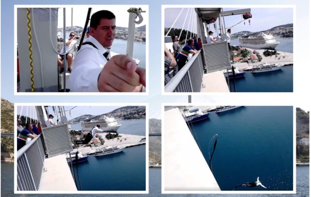 Nikola Grmoja bungee skokom s dubrovačkog mosta pozvao  birače da izađu na   izbore