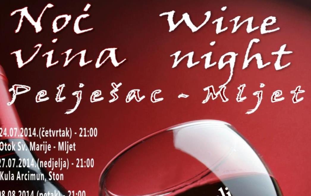 NOĆ VINA NA MLJETU: Ljubitelji dobrog vina, dalmatinske glazbe i domaćih delicija ovo ne smijete propustiti