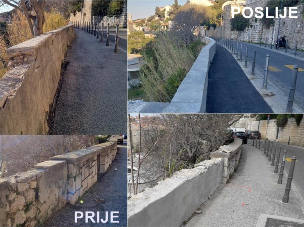 Završena sanacija zida poviše Banja