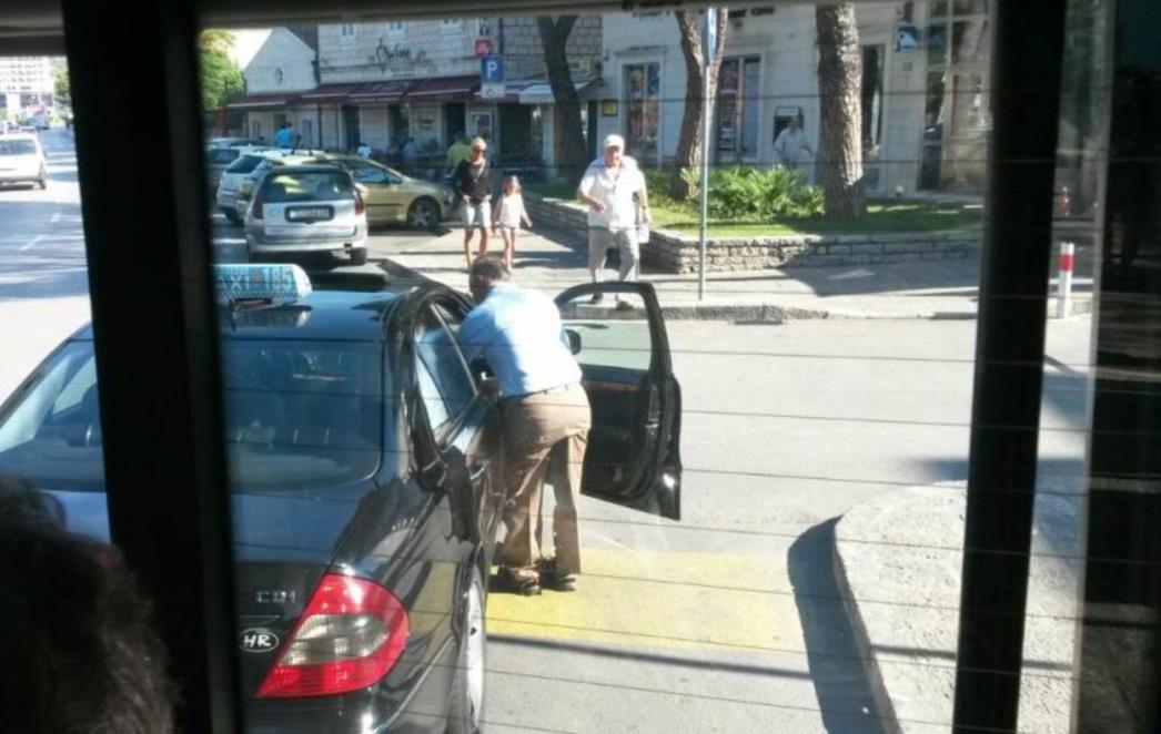 OGORČENI DUBROVČANIN: Toliko o plavom taksiju i ljubaznosti prema invalidima! /FOTO/