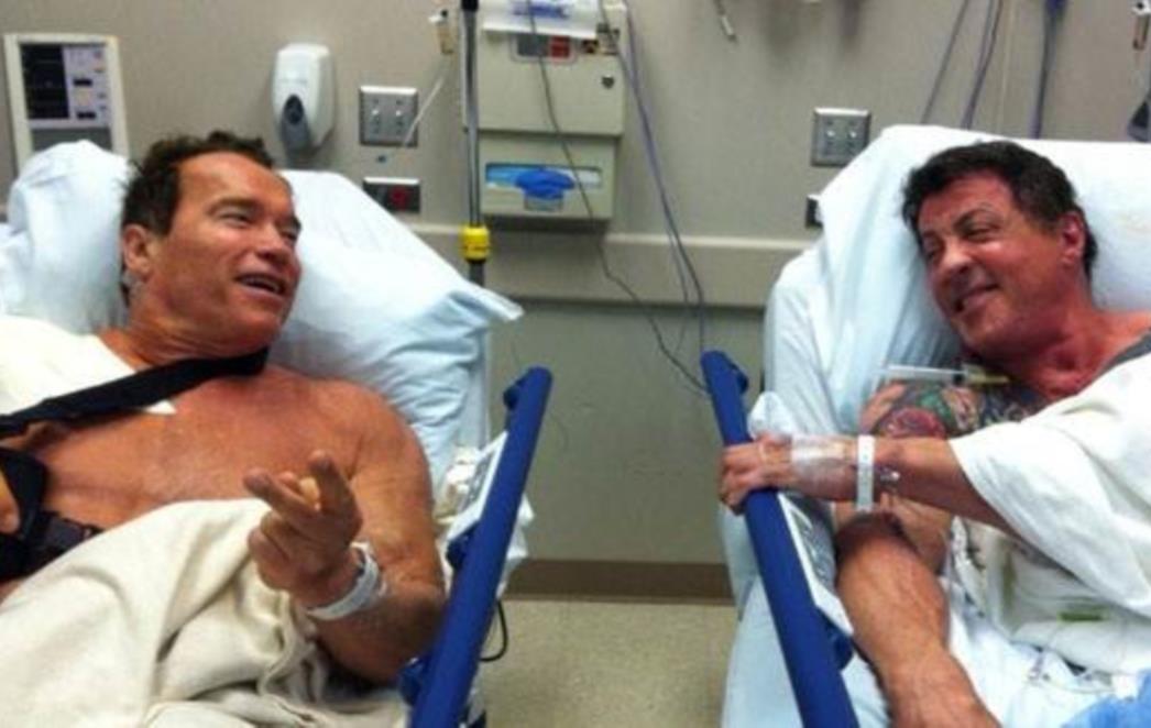 URNEBESNO Schwarzenegger i Stallone završili zajedno u bolnici