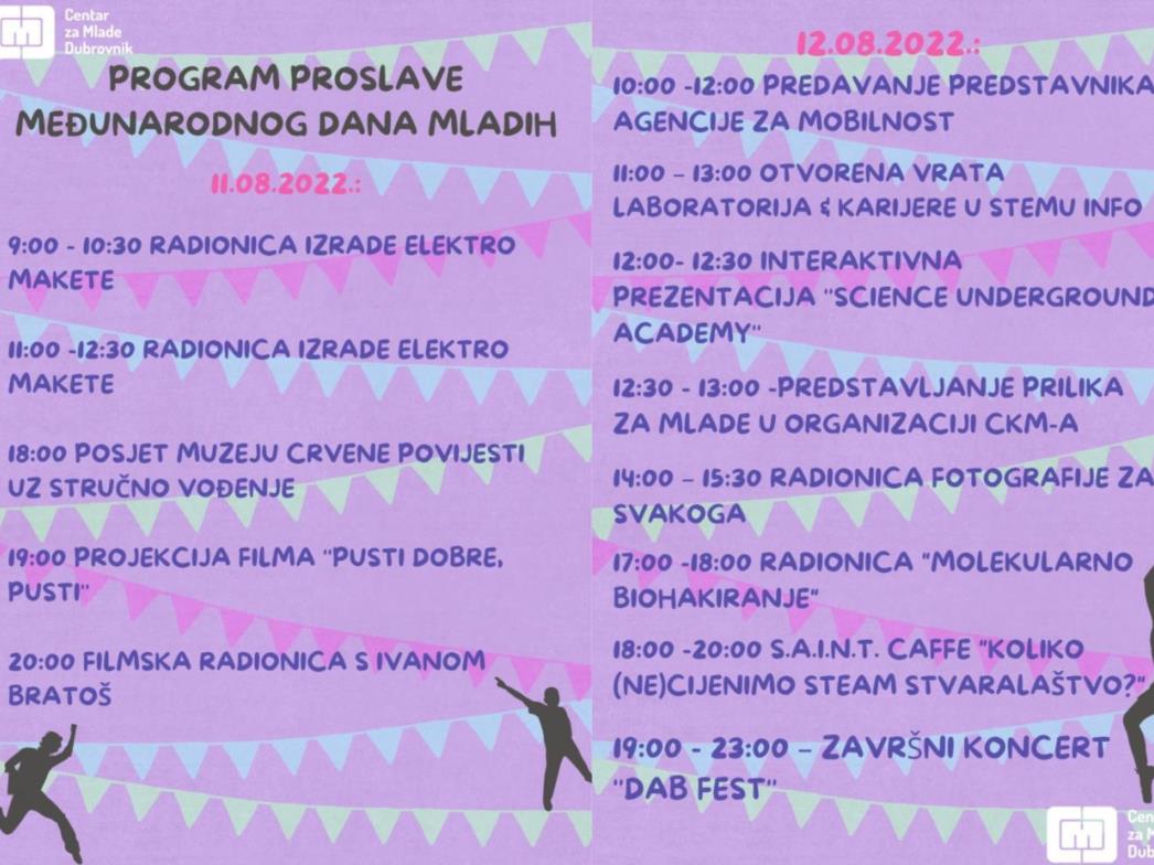 Dvodnevni program obilježavanja Međunarodnog dana mladih