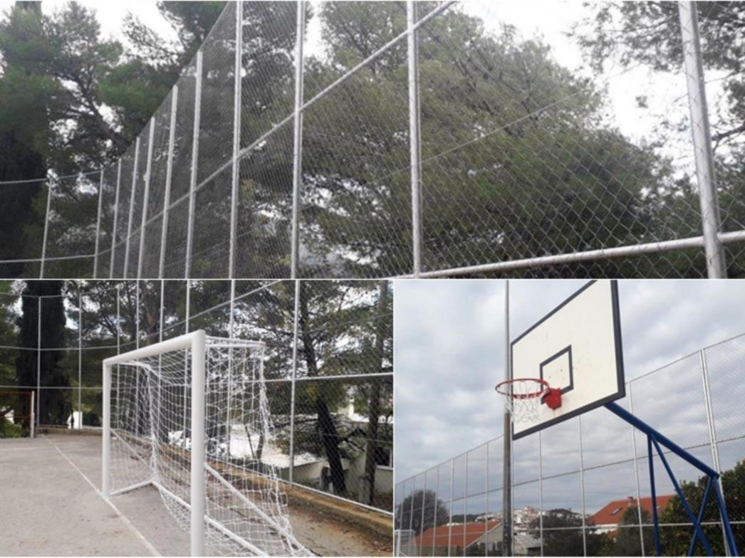 Obnovljena ogradna konstrukcija na sportskom terenu 'OŠ Lapad'