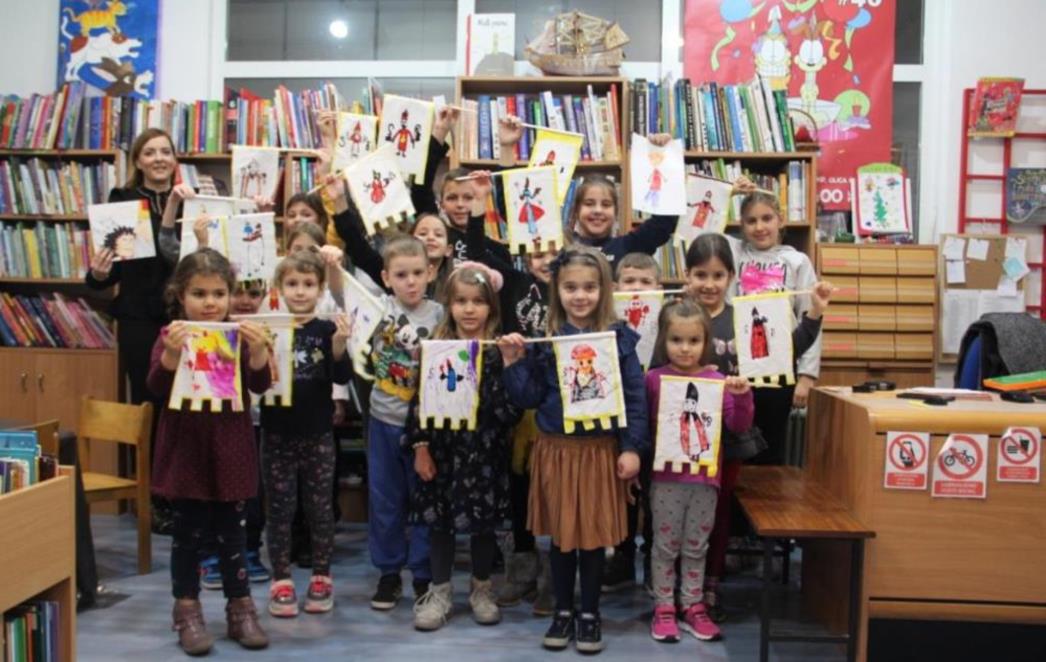 Na Odjelu za djecu i mlade slušale se priče i crtao barjak sv. Vlaha (FOTO)