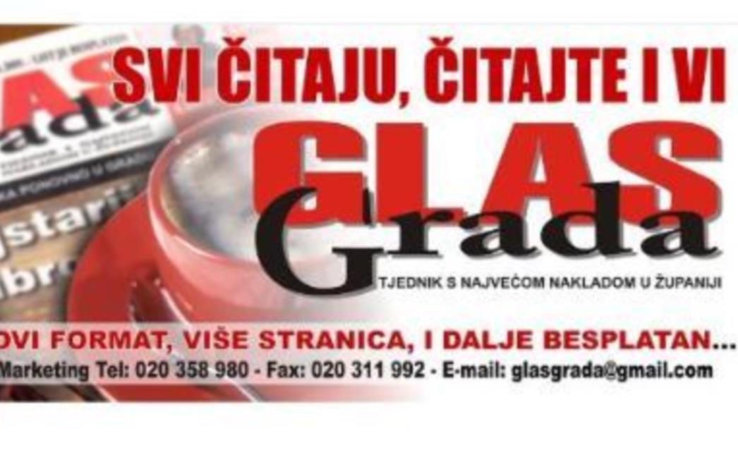 U novom Glasu Grada pročitajte: Tko je krao, a na kome je zvono zvonilo te koji turisti najviše troše