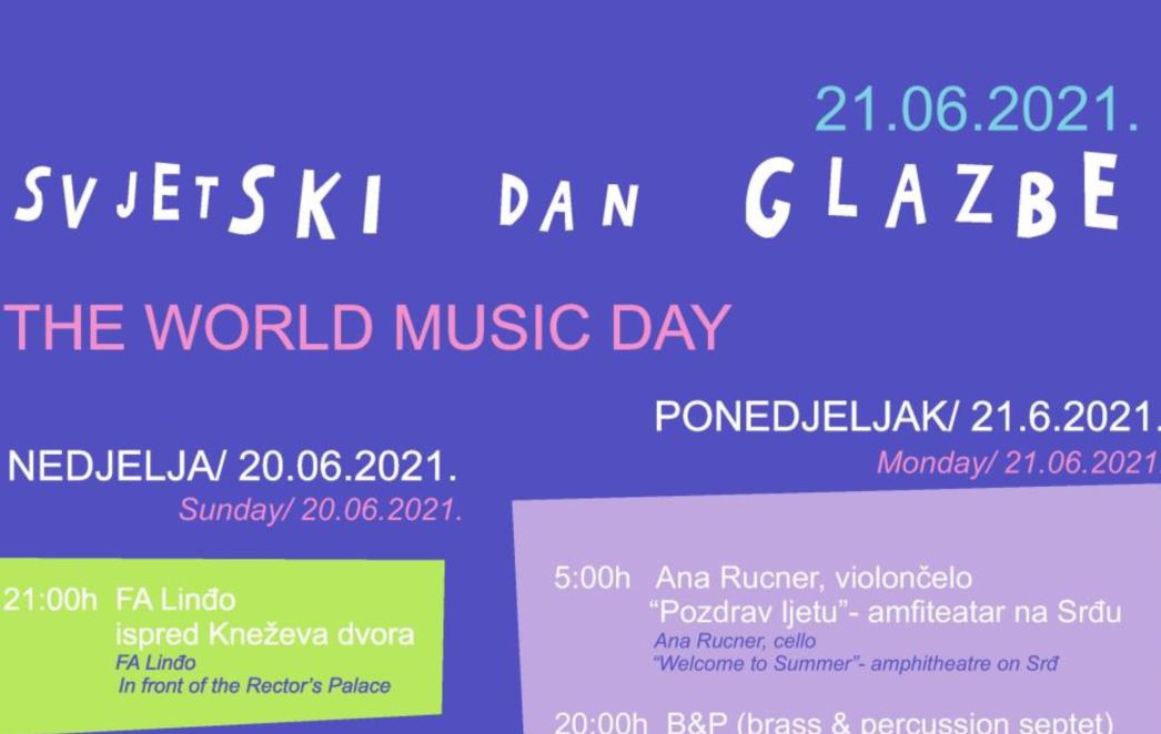 Bogat glazbeni program za prvi dan ljeta
