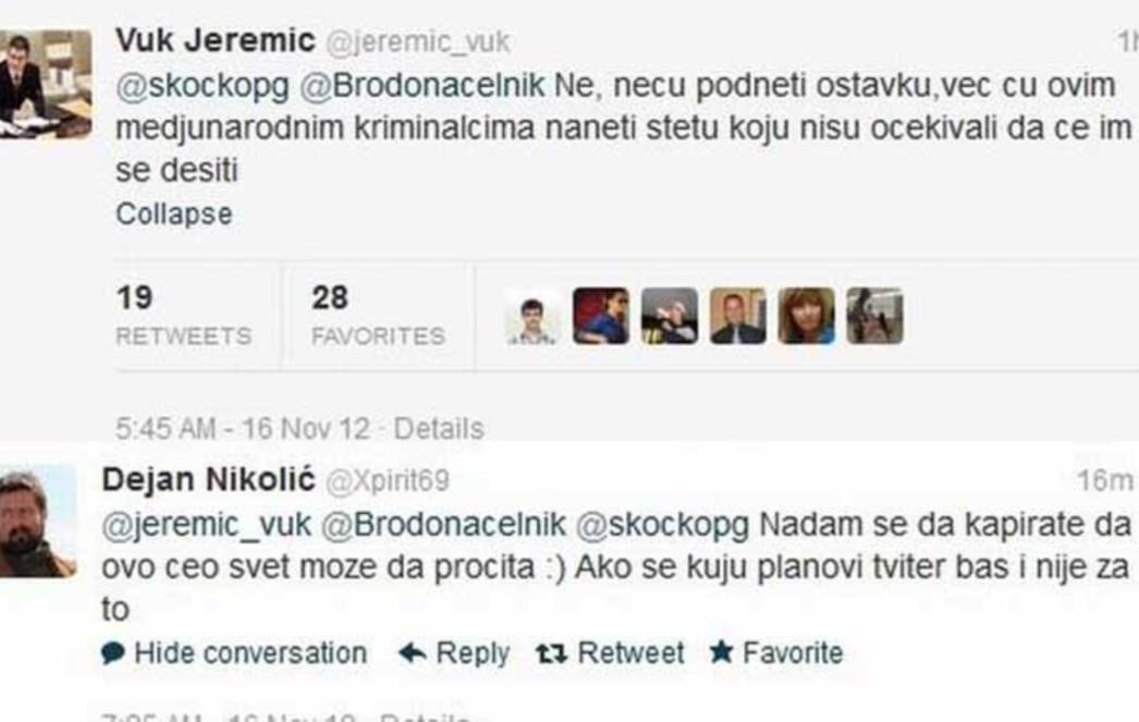 Vuk Jeremić oštro i burno na svom twitter profilu: 'Međunarodnim kriminalcima nanijeti ću štetu koju nisu očekivali!'