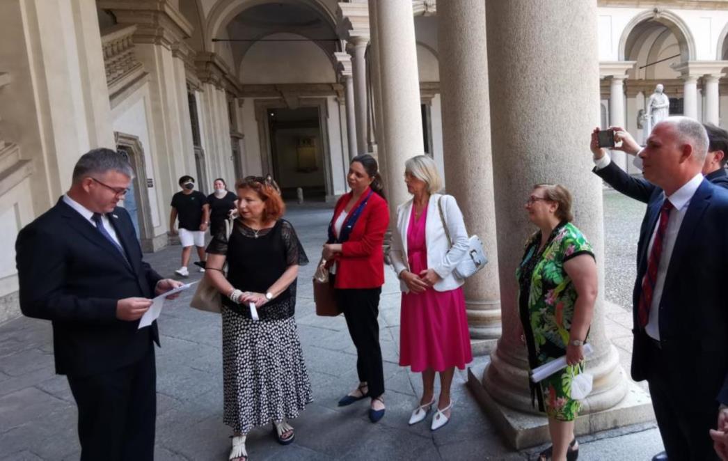 Otvorenje izložbe Marino Darsa, Lo Shakespeare Croato