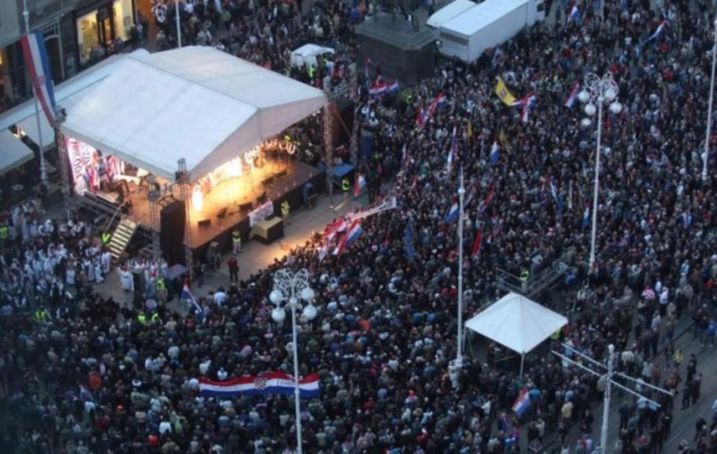 Zašto su Jutarnji, Novi list, Večernjak, RTL, Tportal, Index, HRT, HINA... brutalno lagali o skupu 'zajedništva' u Zagrebu?