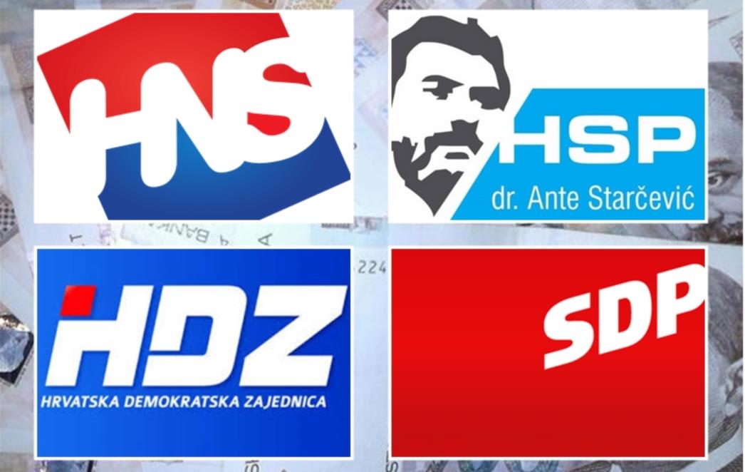 Detalje ne otkrivaju: Evo tko su kreditori parlamentarnih  stranaka